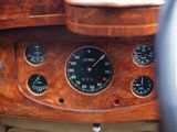 a close up view of a dashboard of a car