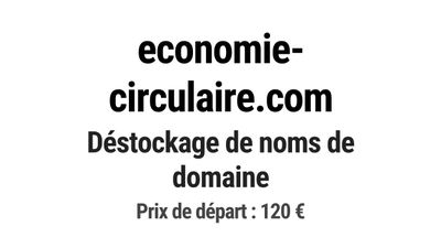 Nom de domaine economie-circulaire.