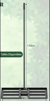 balai à franges jetable haut avec manche, destiné au nettoyage des sols
