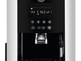 a close up of a coffee machine on a white background