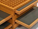 three drawers that are stacked on top of each other