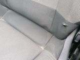 a close up of a seat in a car