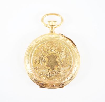 une image d'une montre à gousset en or sur fond blanc