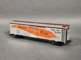 a toy train car that is sitting on a table
