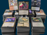 a lot of cards sitting on top of each other