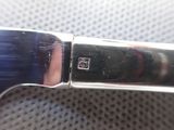 a close up of a knife on a table