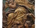 l'image d'une statue représentant une femme tenant un enfant dans ses bras