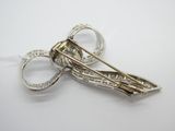barrette en argent sterling et diamants