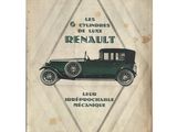 un vieux livre sur lequel figure l'image d'une vieille voiture