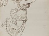 un dessin représentant une femme tenant une raquette de tennis dans une main et une balle de tennis dans l'autre