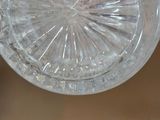 a glass plate with a circular design on it