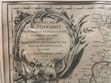 an old map with a picture of a bird on it