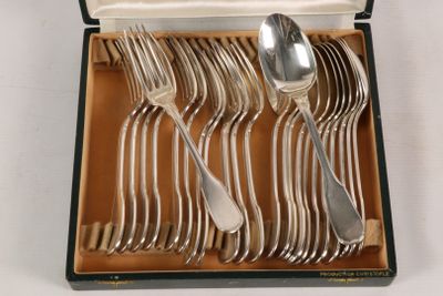 a box with a set of silverware in it