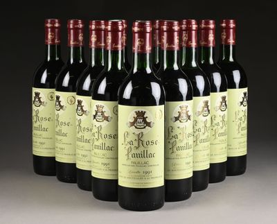 12 B LA ROSE PAUILLAC (T.L.B. ou mieux) Pauillac 1991