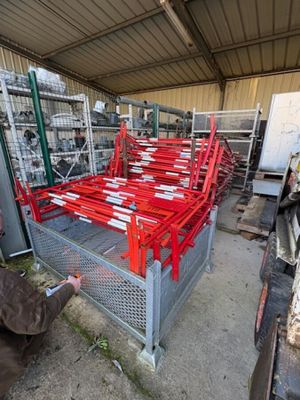Lot de barrières de chantier (rouge et blanche) - Photo 1