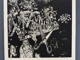 une image d'un dessin en noir et blanc d'un groupe de personnes
