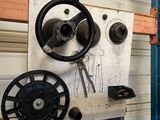 a picture of a garage with a lot of tools on the wall