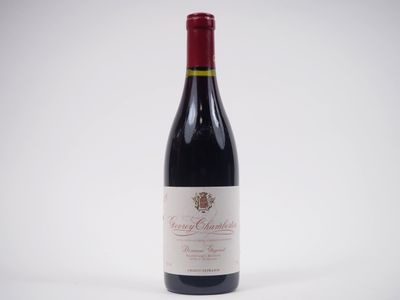 a close up of a bottle of red wine on a white background