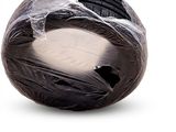 an image of a plastic wrapped object on a white background