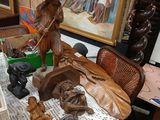 a table with a lot of items on it