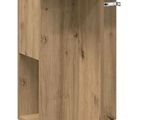 une image représentant un podium en bois surmonté d'une étagère