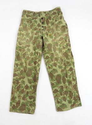 a close up of a pair of camouflage pants on a white background