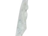 marble sculpture of a face on a rock on a white background