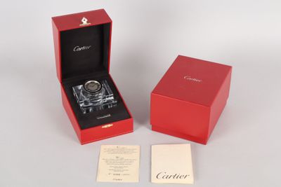 CARTIER : encrier de bureau en cristal, formant porte-plumes… - Photo 1