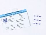 a picture of a identification card with a picture of a diamond