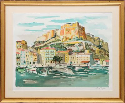 une image représentant un tableau d'un château au sommet d'une colline