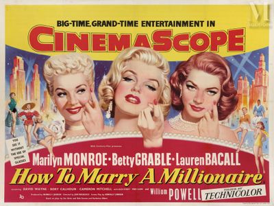 une affiche du film « Comment épouser un millionnaire »