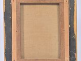 an old picture frame with a brown and black border on a white background