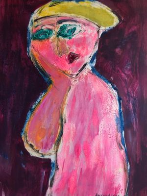 DURIAUD Christian (1944) Pensive, 1986