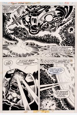 une page tirée du premier numéro de la bande dessinée « L'Incroyable Spider-Man »
