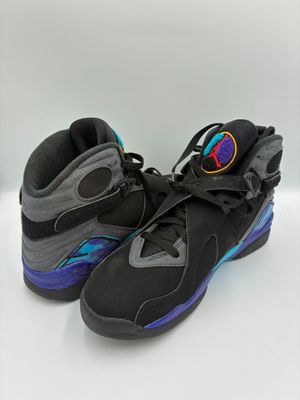 nike air jordan 7 retro black / grey - blue - purple