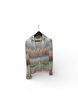 MISSONI Gilet à motifs de chevrons multicolores