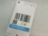 a white shirt with a barcode on the back of it