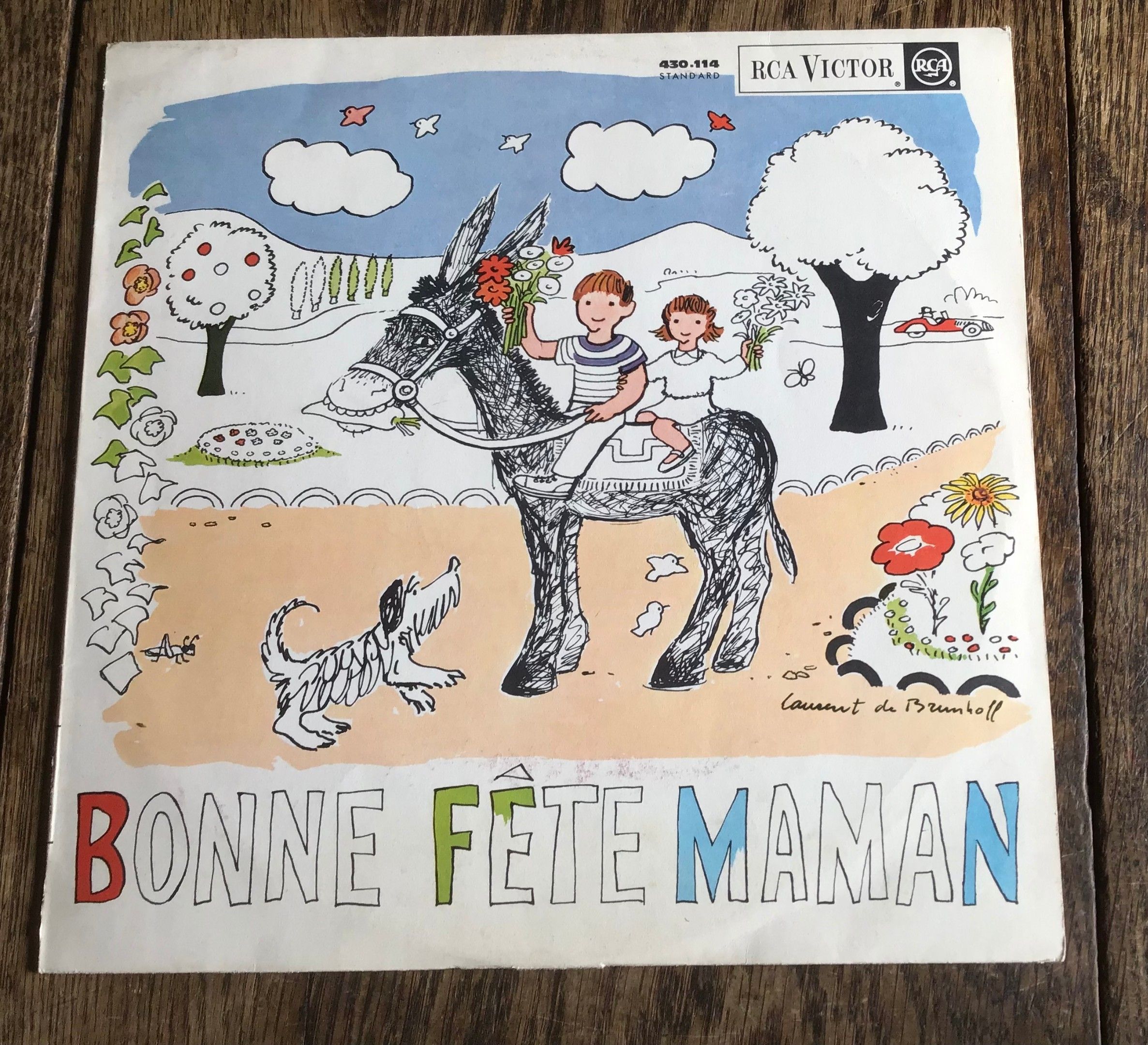 Laurent De Brunhoff Bonne Fête Maman Disque vinyle 33 tours Chez RCA 1963