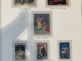 a picture of a picture of some stamps on a table
