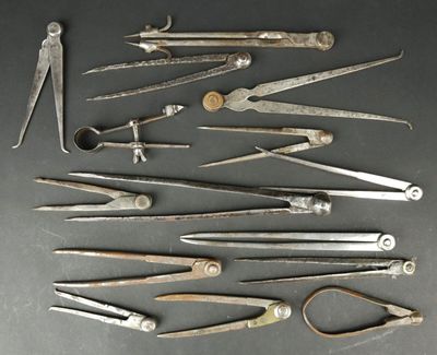 a lot of old tools that are on the table