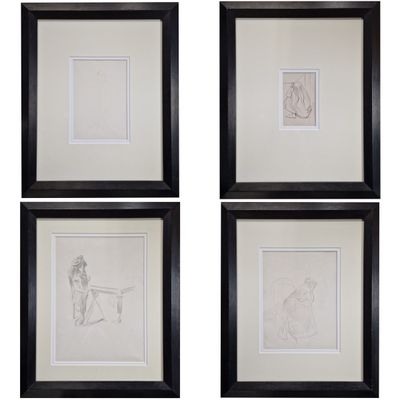 Jean-Louis FORAIN (1852-1931) Quatre études de femme, trois …