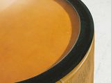 a close up of a bowl of soup on a table