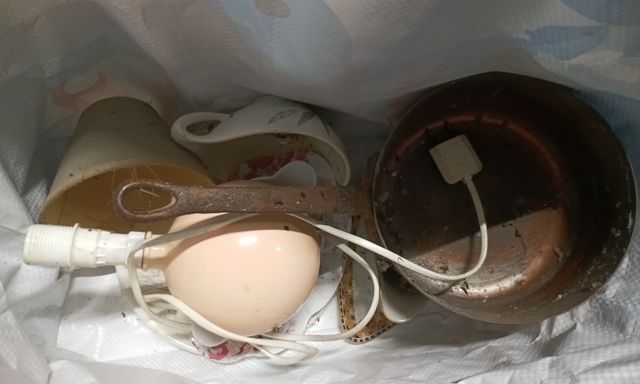 Lot de trois sacs de suspension anciennes