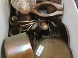 a box full of assorted items sitting on the floor