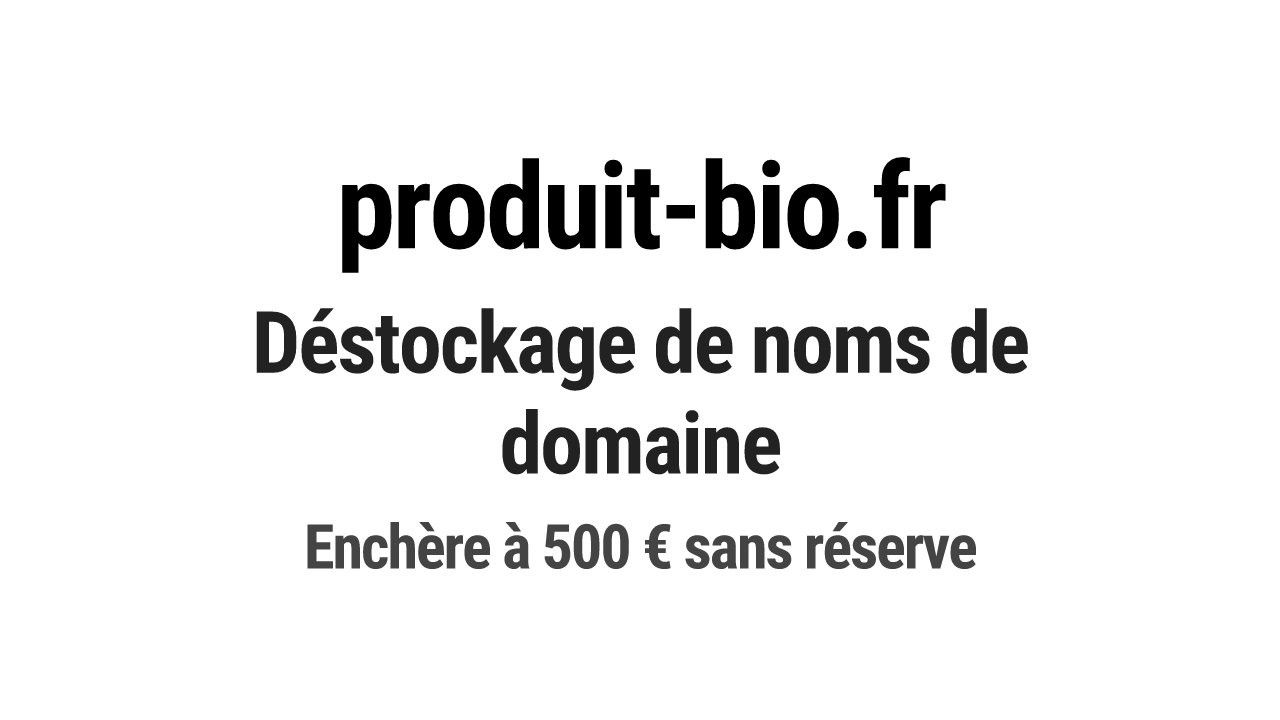 Destockage & Invendus