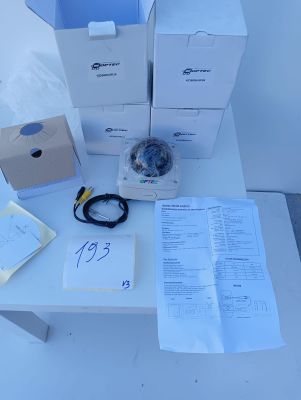 a table with a bunch of boxes and papers on it