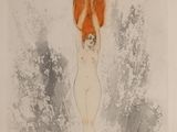 une illustration représentant une femme avec un feu sur la tête