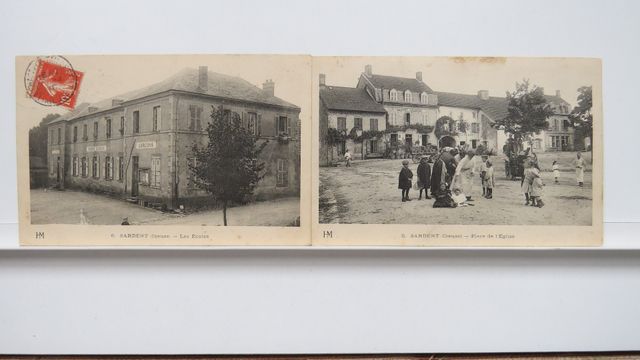 Sardent : Lot de 2cpa (HM 5 : petit défaut ; HM 6 : B.E.)