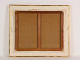 an image of a picture of a window with a wooden frame