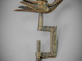 pair of antique brass bird door knockets